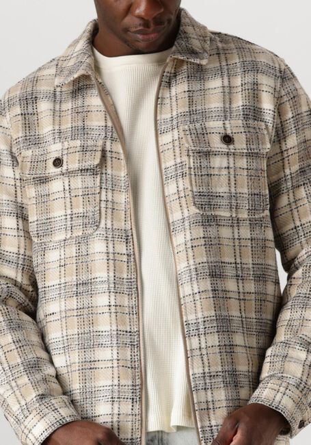 ANERKJENDT AKHANKY CHECK TWILL OVERSHIRT Chemises en beige - large