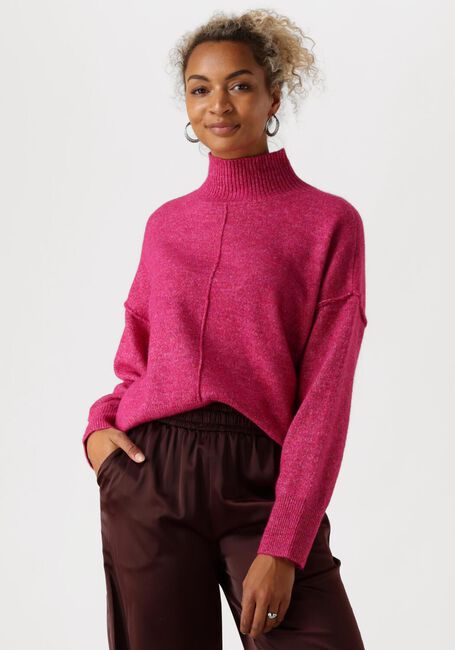 Fuchsia Y.A.S. Trui YASBALIS LS HIGH NECK KNIT - large