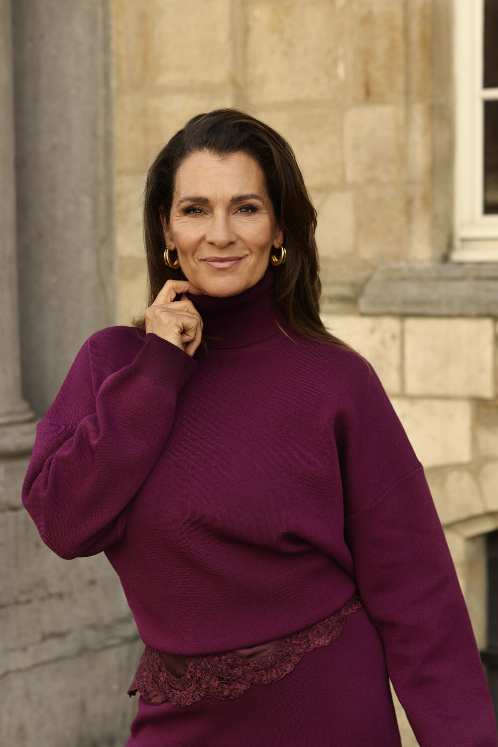 OMODA ATELIER Pull OM-DANA X QUINTY Bordeaux - large