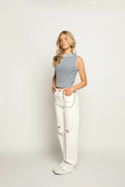 Lichtblauwe FRANKIE & LIBERTY Trui MACY KNIT Lichtblauwe FRANKIE & LIBERTY Trui MACY KNIT - large