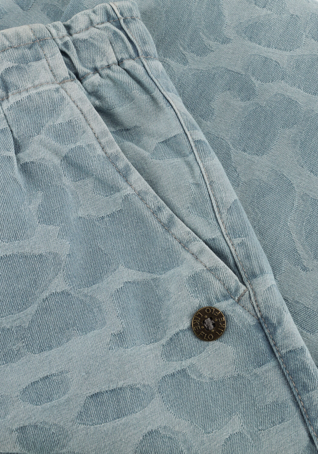 Lichtblauwe LIKE FLO Wijde broek FLEUR CHAMBREY PANTS - large