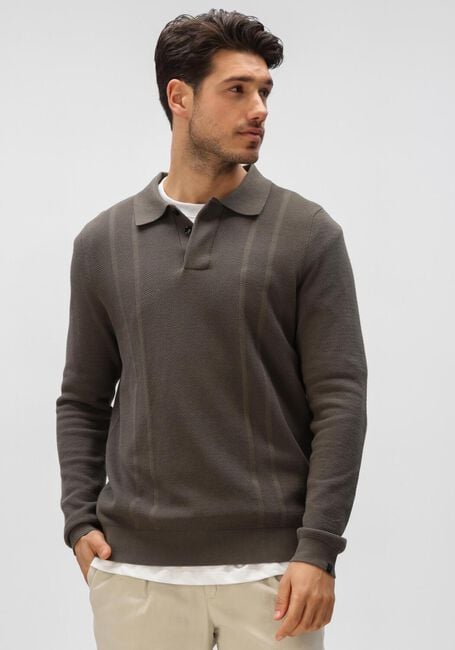 BUTCHER OF BLUE Pull RIPLEY POLO LS Olive - large