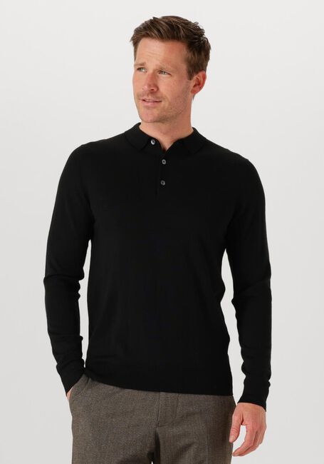 PROFUOMO Polo POLO LS MERINO en noir - large