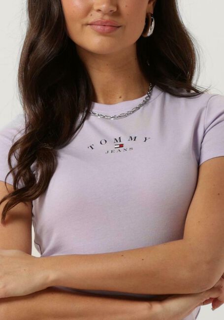 TOMMY JEANS T-shirt TJW SLIM ESSENTIAL LOGO Lilas - large