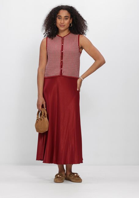 MSCH COPENHAGEN Jupe midi MSCHNICOLETTE ULLAS SKIRT Bordeaux - large