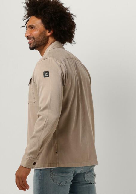 Beige VANGUARD Overshirt LONG SLEEVE SHIRT GOLD TOPAZ SHIRTJACKET - large