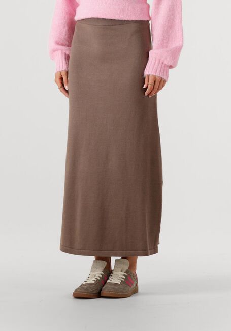 YDENCE Jupe maxi KNITTED SKIRT ELIA en marron - large
