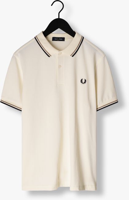 FRED PERRY Polo TWIN TIPPED FRED PERRY SHIRT Écru - large