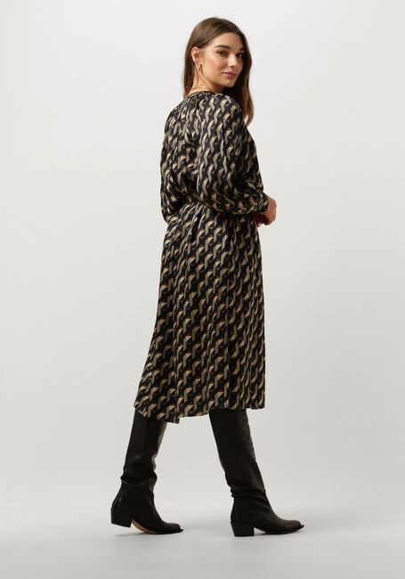SECOND FEMALE Robe midi HOPI DRESS en noir - large