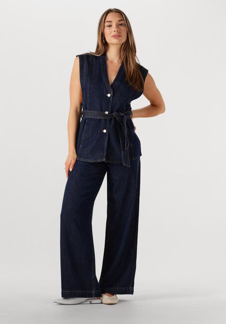 MSCH COPENHAGEN Pantalon large MSCHJOSEPHINE RUE HW PANTS Bleu foncé - large