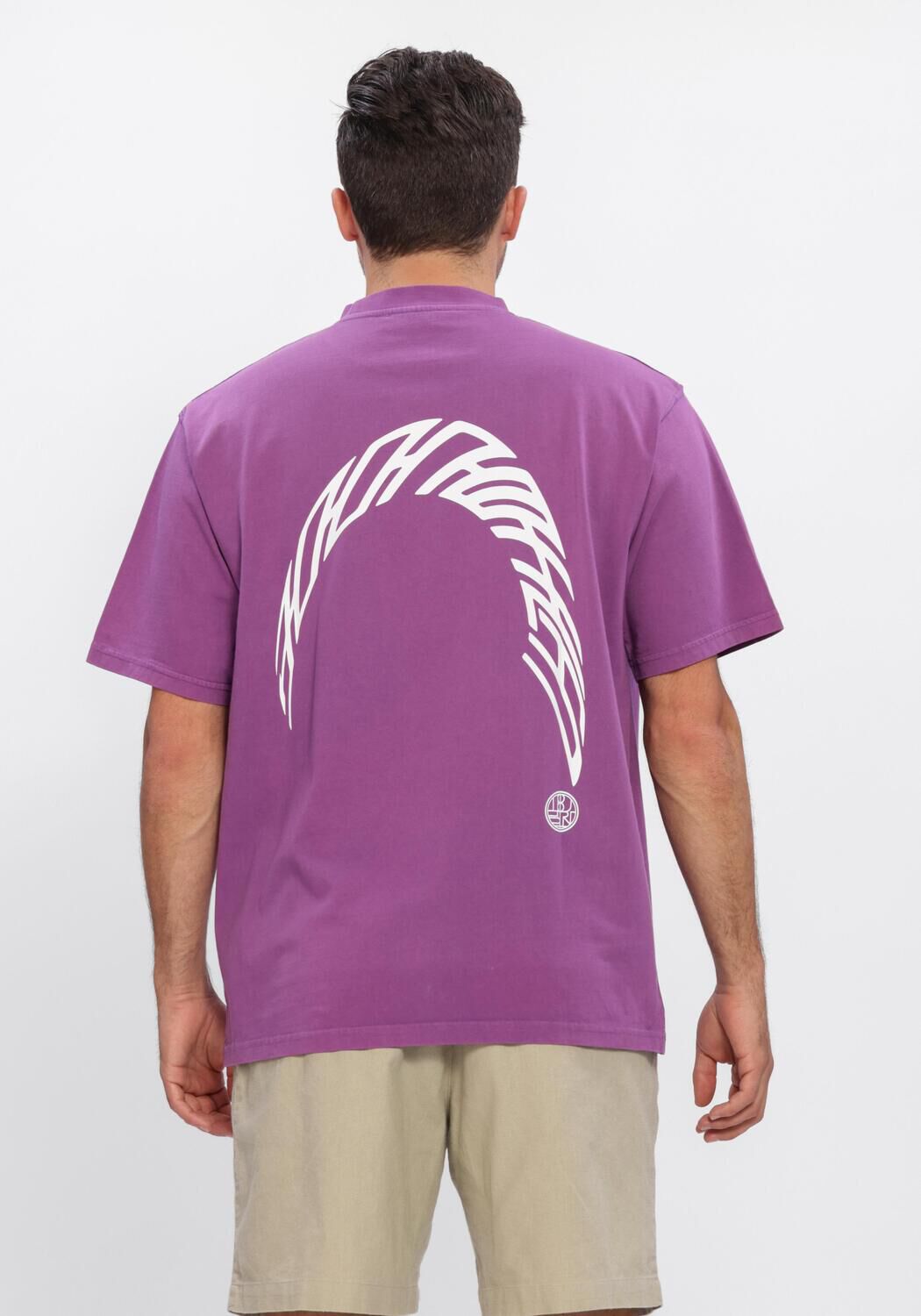 WOODBIRD T-shirt WBBAINE WARP ACID TEE en violet - large