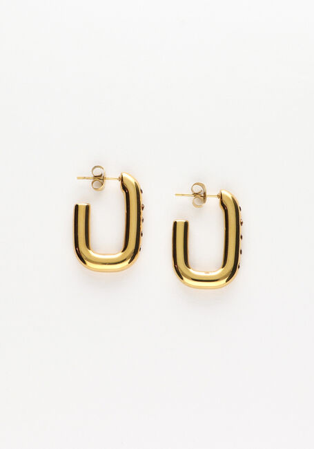 NOTRE-V Boucles d'oreilles OORBELLEN VIERKANT en taupe - large