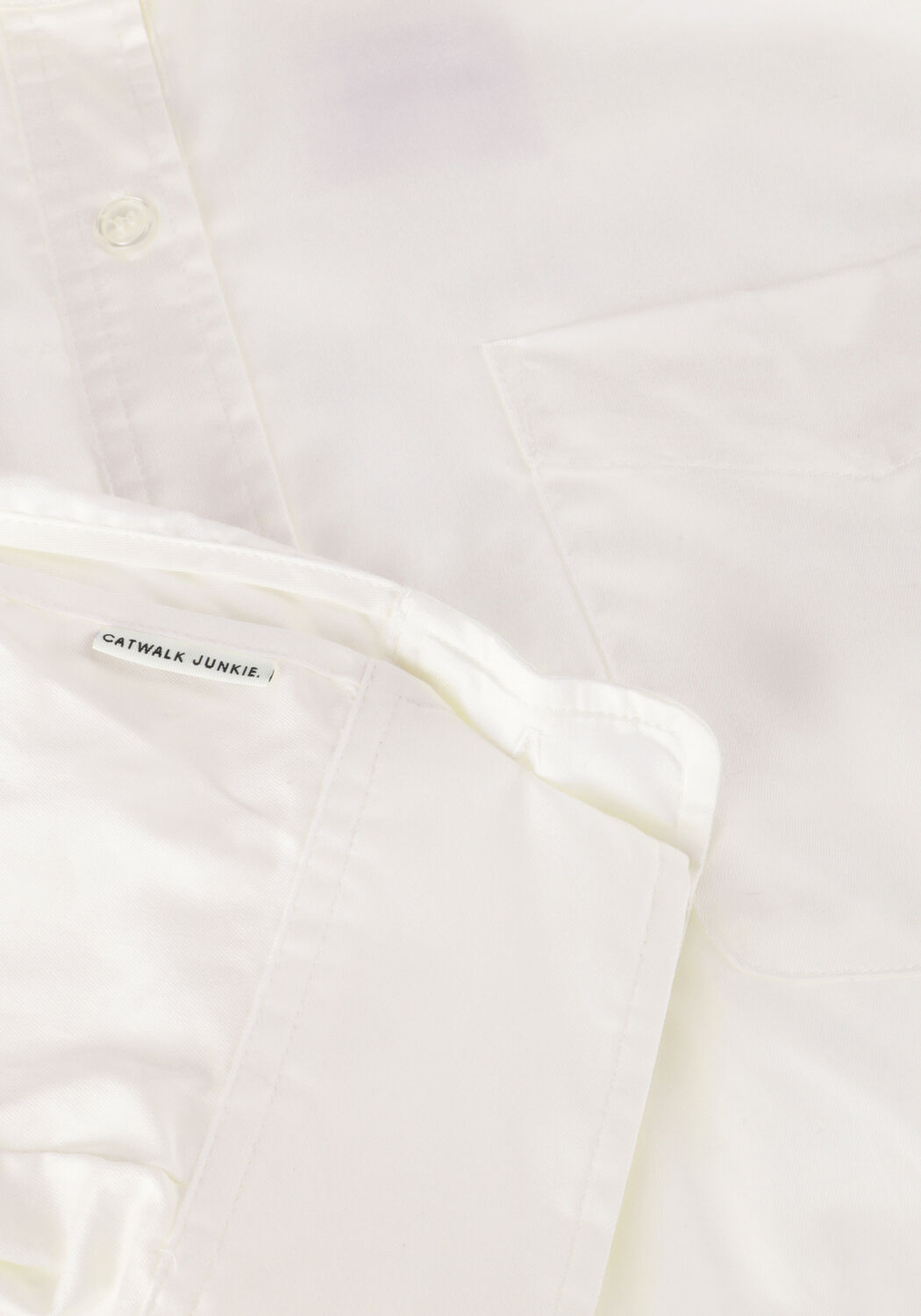 CATWALK JUNKIE CROPPED BUTTON UP BLOUSE Blouses en blanc - large