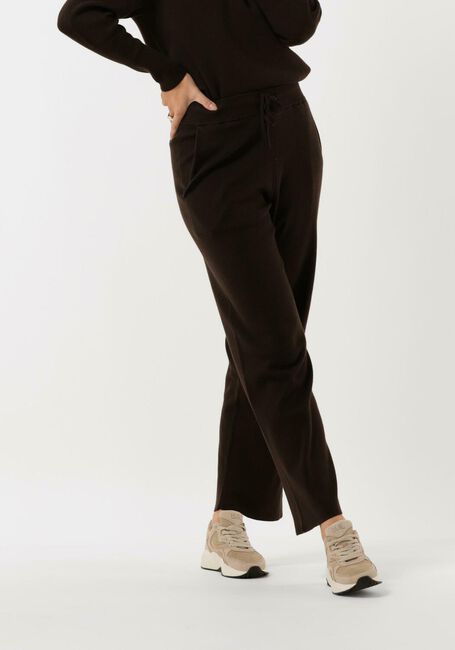 KNIT-TED Pantalon large NOOR PANT en marron - large