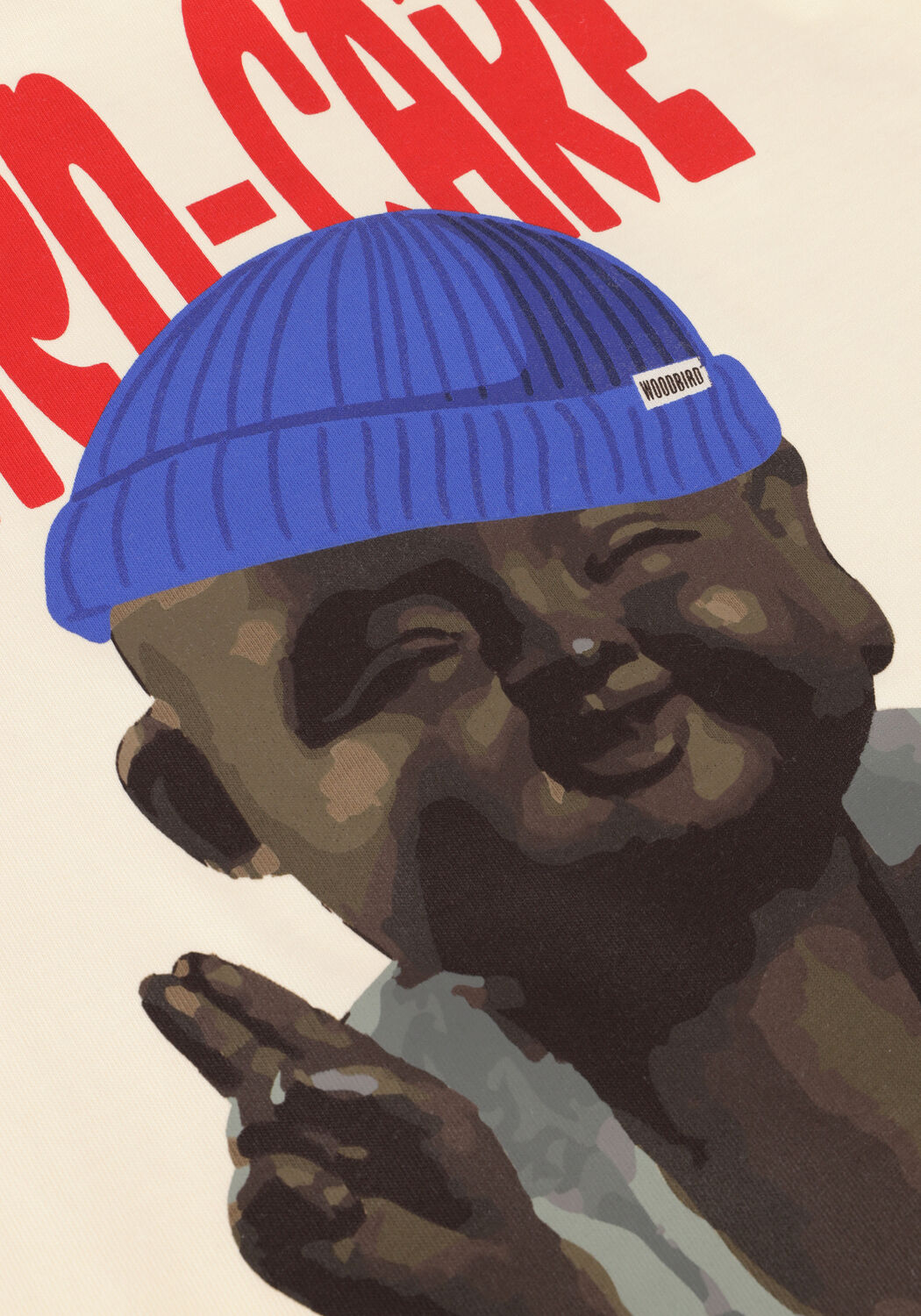 WOODBIRD T-shirt WBBAINE DUDE TEE &Eacute;cru - large