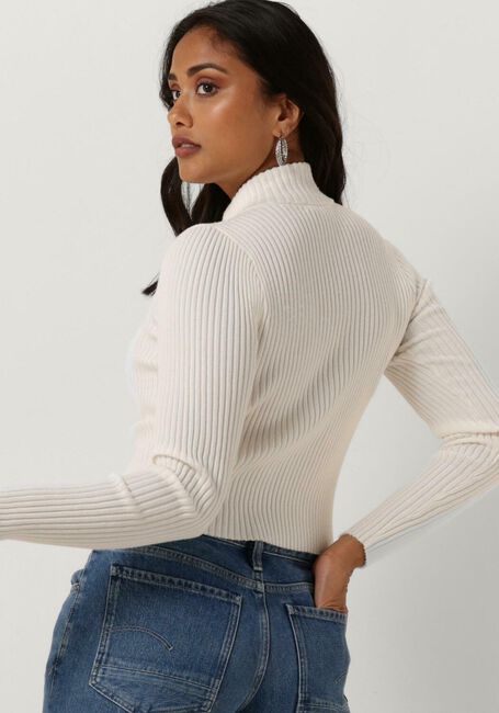 TOMMY JEANS Pull TJW ZIP THRU BADGE CARDIGAN en blanc - large