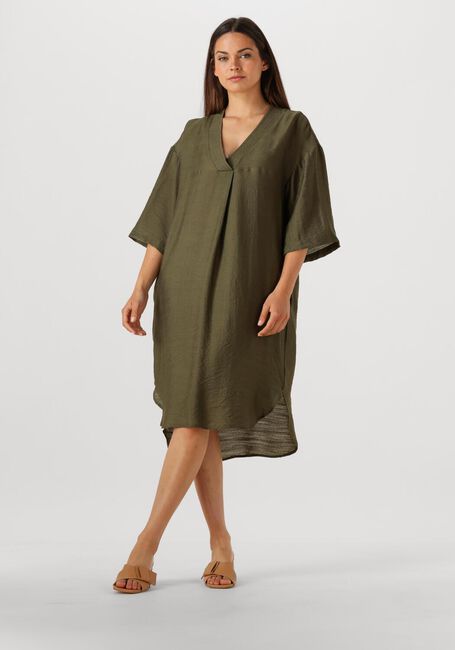 CO'COUTURE Robe midi CARYNCC PLEAT TUNIC DRESS Olive - large