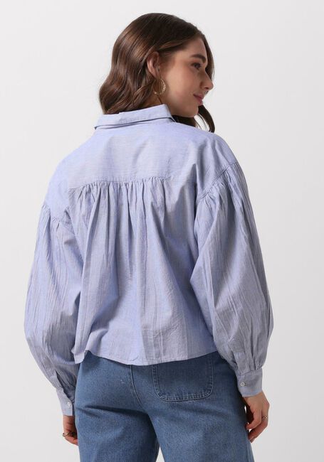 BY-BAR SARAH SHORT PIN STRIPE BLOUSE Blouses Bleu clair - large
