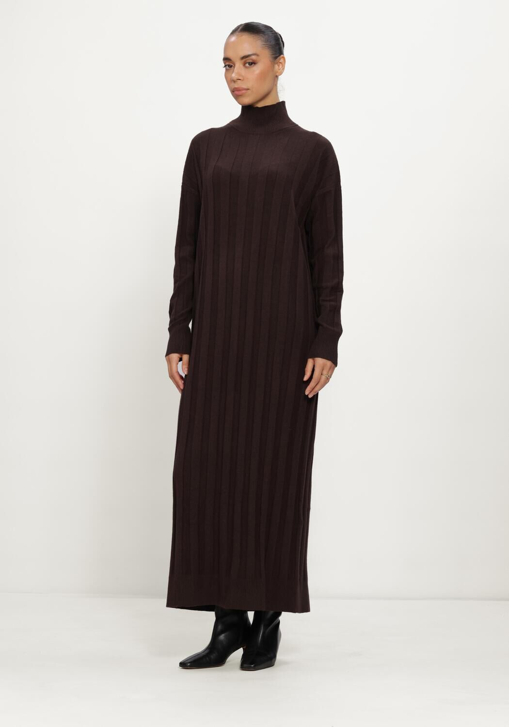 INWEAR Robe maxi TESSIW KELLSIE DRESS en marron - large
