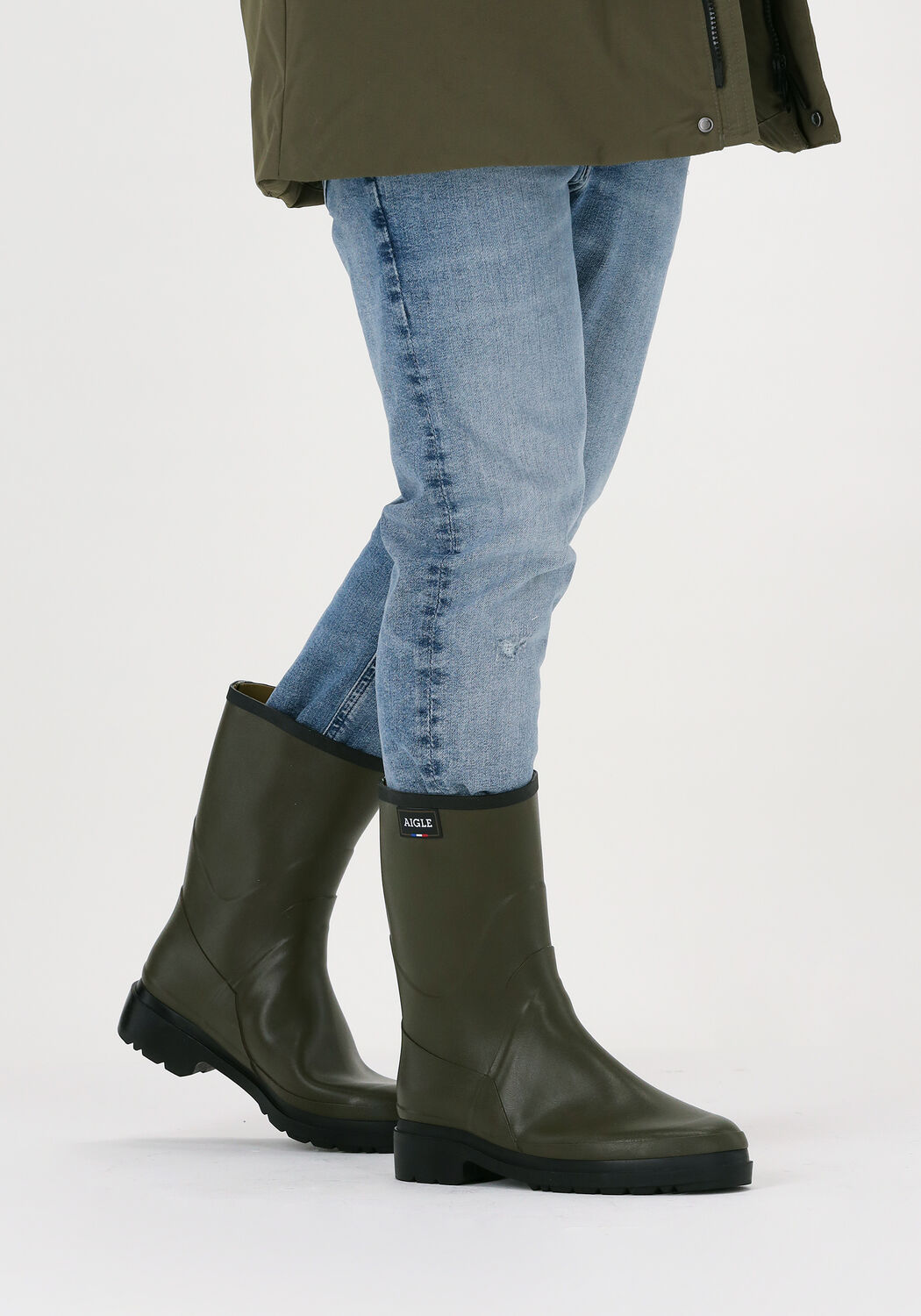 AIGLE BISON 2 Bottes en caoutchouc en vert Omoda