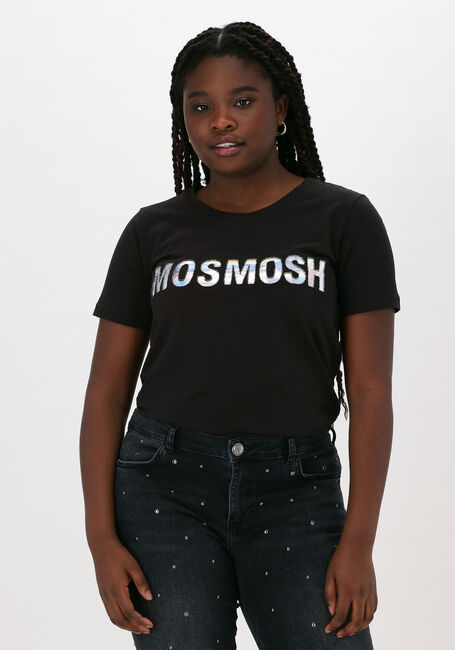 MOS MOSH T-shirt HOLLO O-SS TEE en noir - large