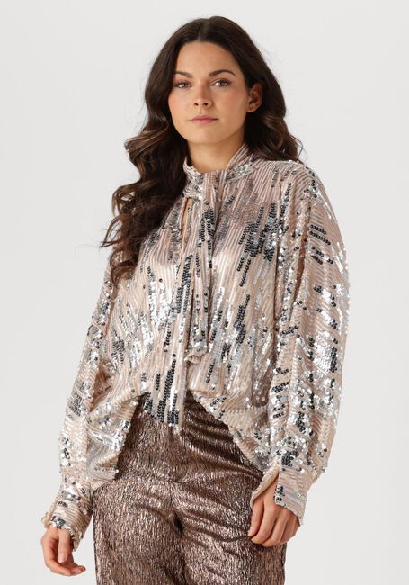 AMAYA AMSTERDAM GLITTER BLOUSE Blouses en argent - large