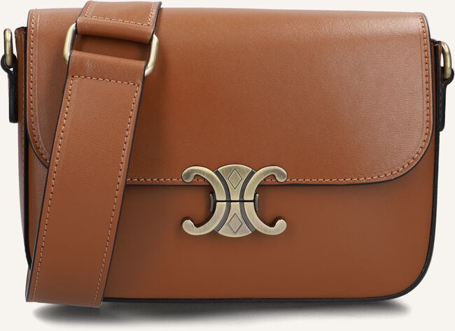 Cognac NOTRE-V Schoudertas TRIS Cognac NOTRE-V Schoudertas TRIS - large