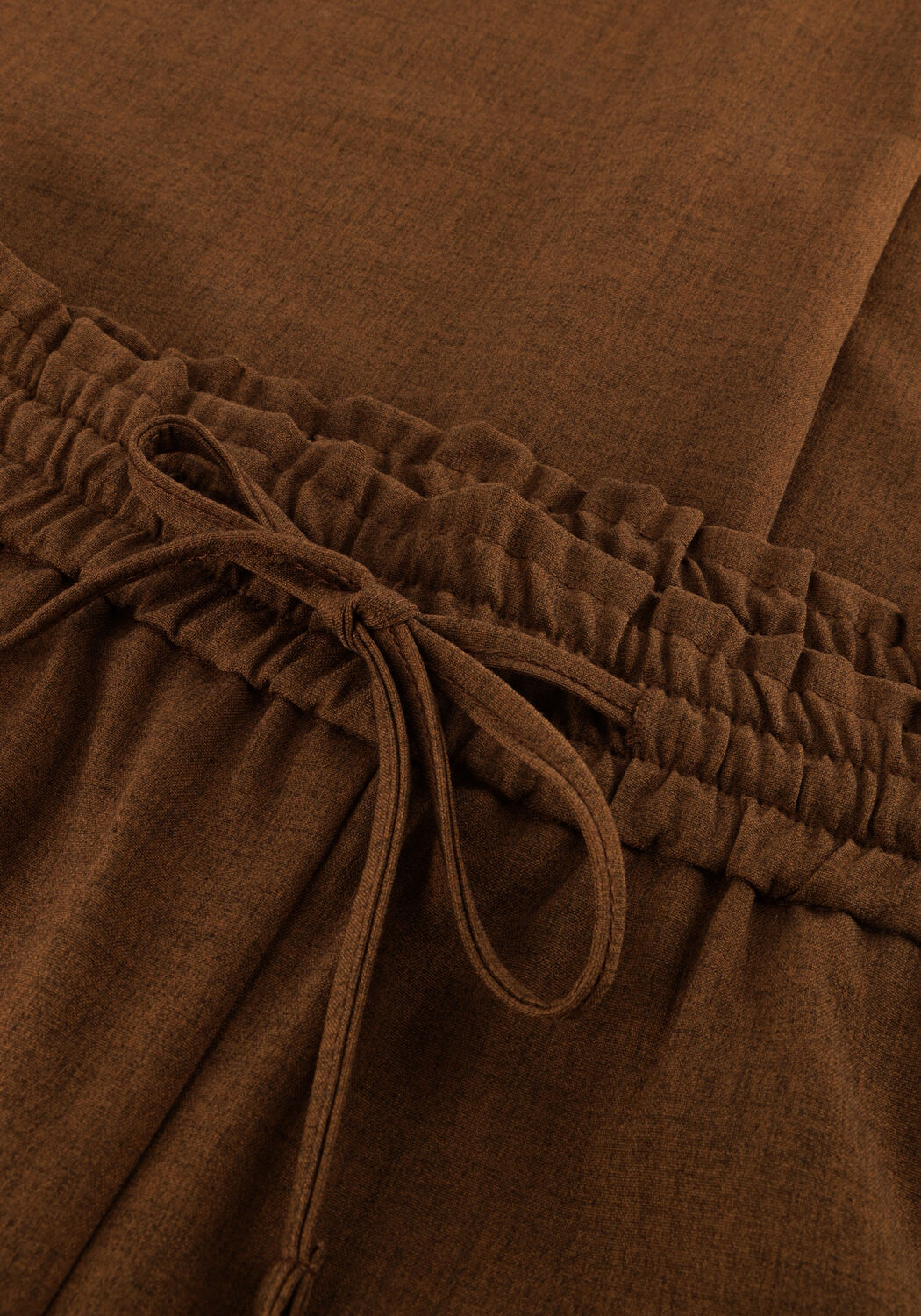 AMAYA AMSTERDAM Pantalon large HENNY en marron - large