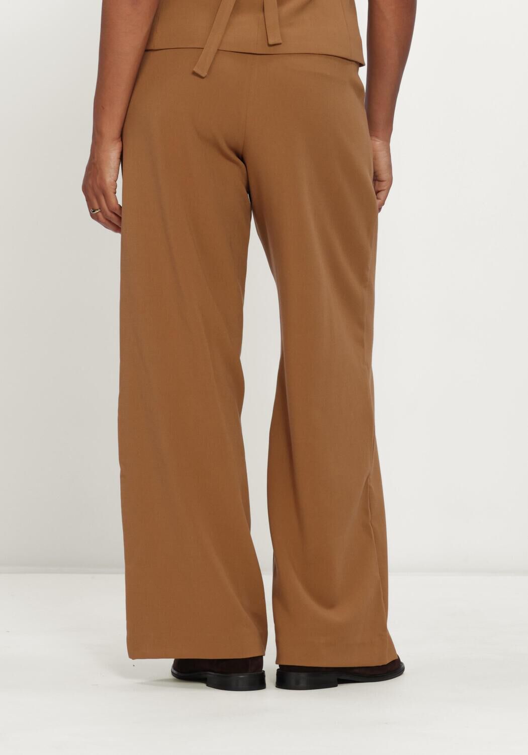Grijze MSCH COPENHAGEN Pantalon MSCHPHILOMINA MICHELLE HW PANTS - large