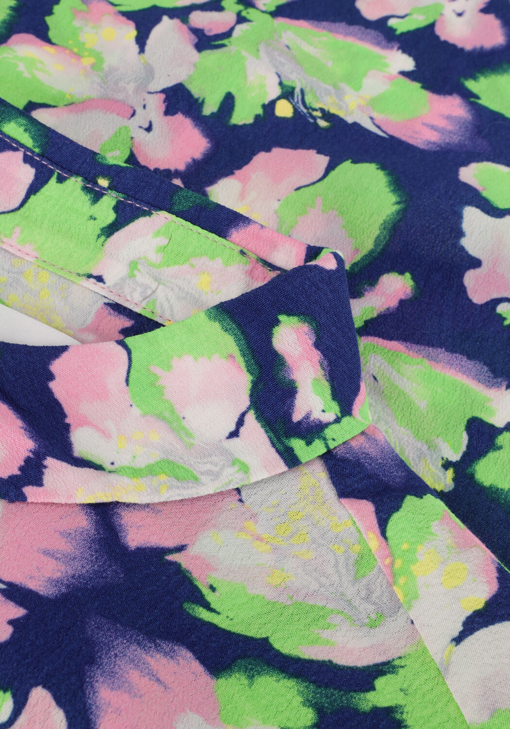 POM AMSTERDAM MILA LILIES BLUE BLOUSE Blouses en bleu - large