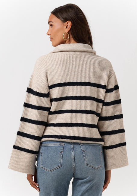 NEO NOIR Pull NEVENA STRIPE KNIT BLOUSE Sable - large