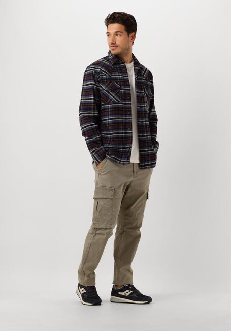 Paarse BUTCHER OF BLUE  LANTON WESTERN CHECK SHIRT - large