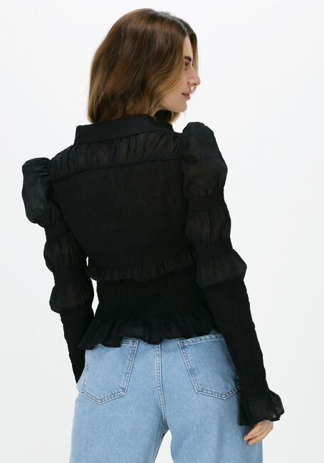 NA-KD SMOCKED FRILL BLOUSE Blouses en noir - large