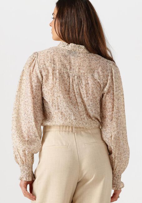 Ecru NEO NOIR  SELFINA GRAPHIC FLOWER BLOUSE - large
