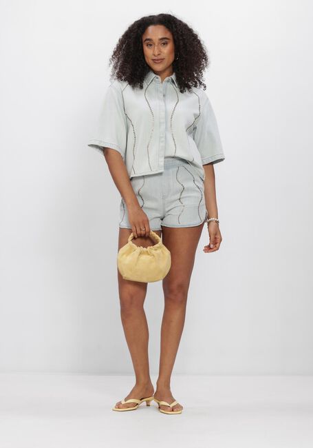 Blauwe DANTE6 Jeans NERIDA EMBELLISHED DENIM SHORTS - large
