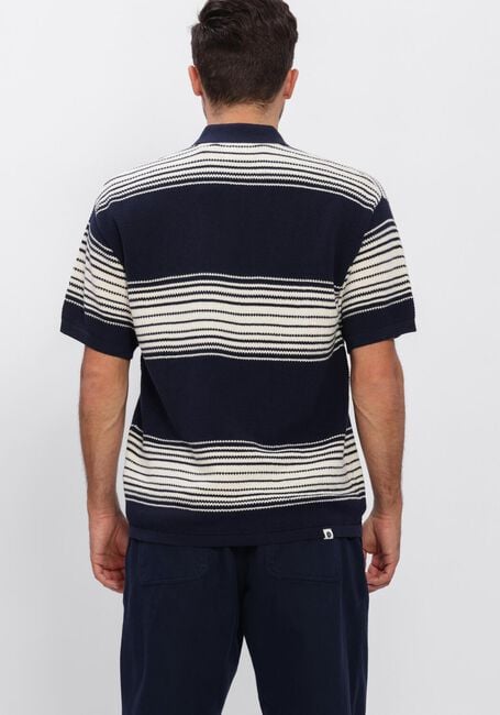 ANERKJENDT Polo AKSEB STRIPE POLO SS KNIT Bleu fonc&eacute; - large