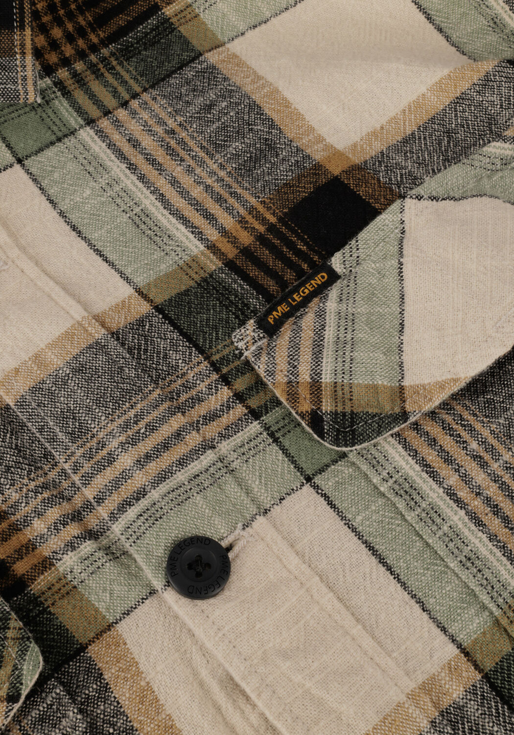 Groene PME LEGEND Casual overhemd LONG SLEEVE SHIRT COTTON YARN DYED CHECK - large