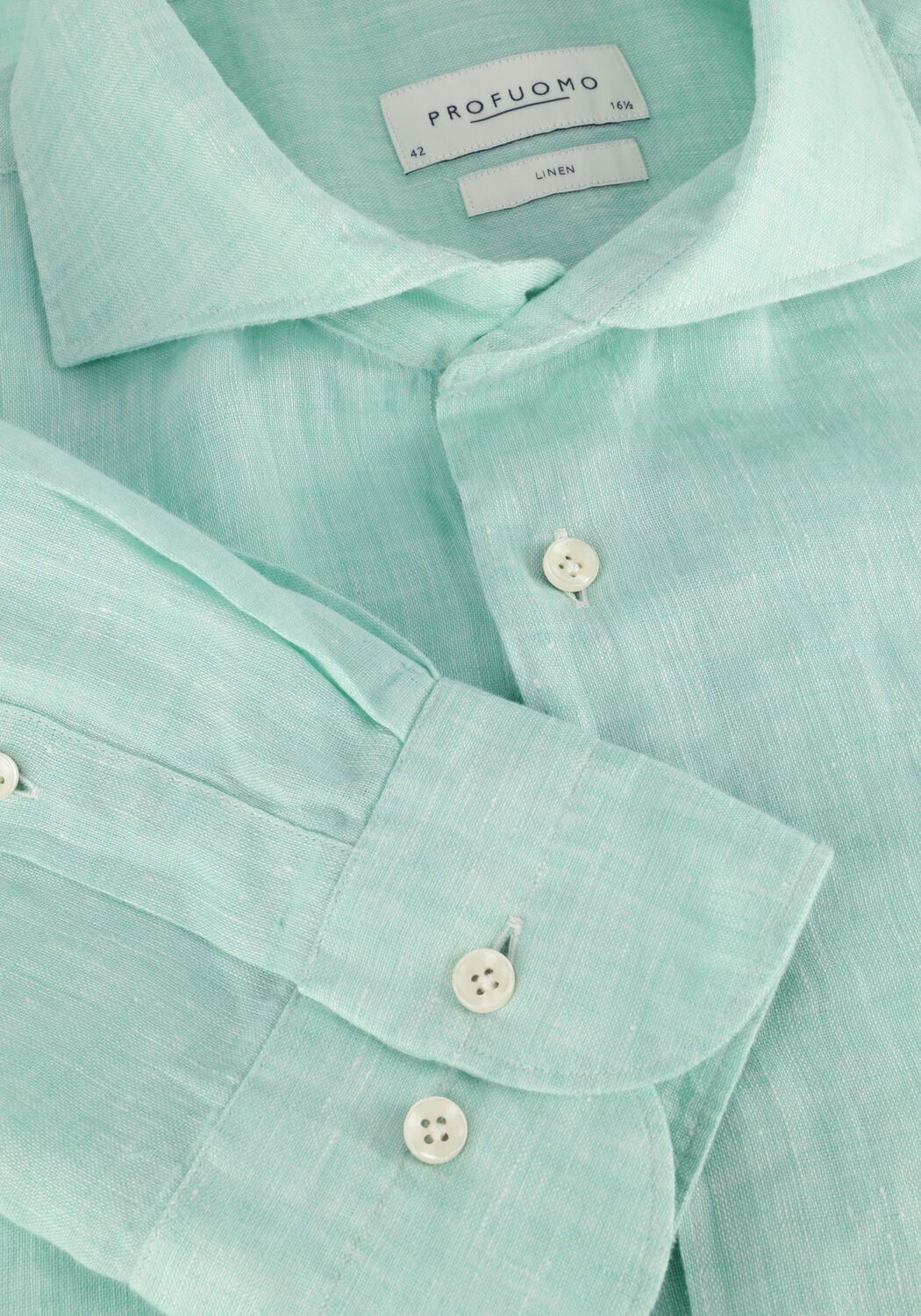 PROFUOMO Chemise d&eacute;contract&eacute; SHIRT X-CUTAWAY SC LINNEN Menthe - large