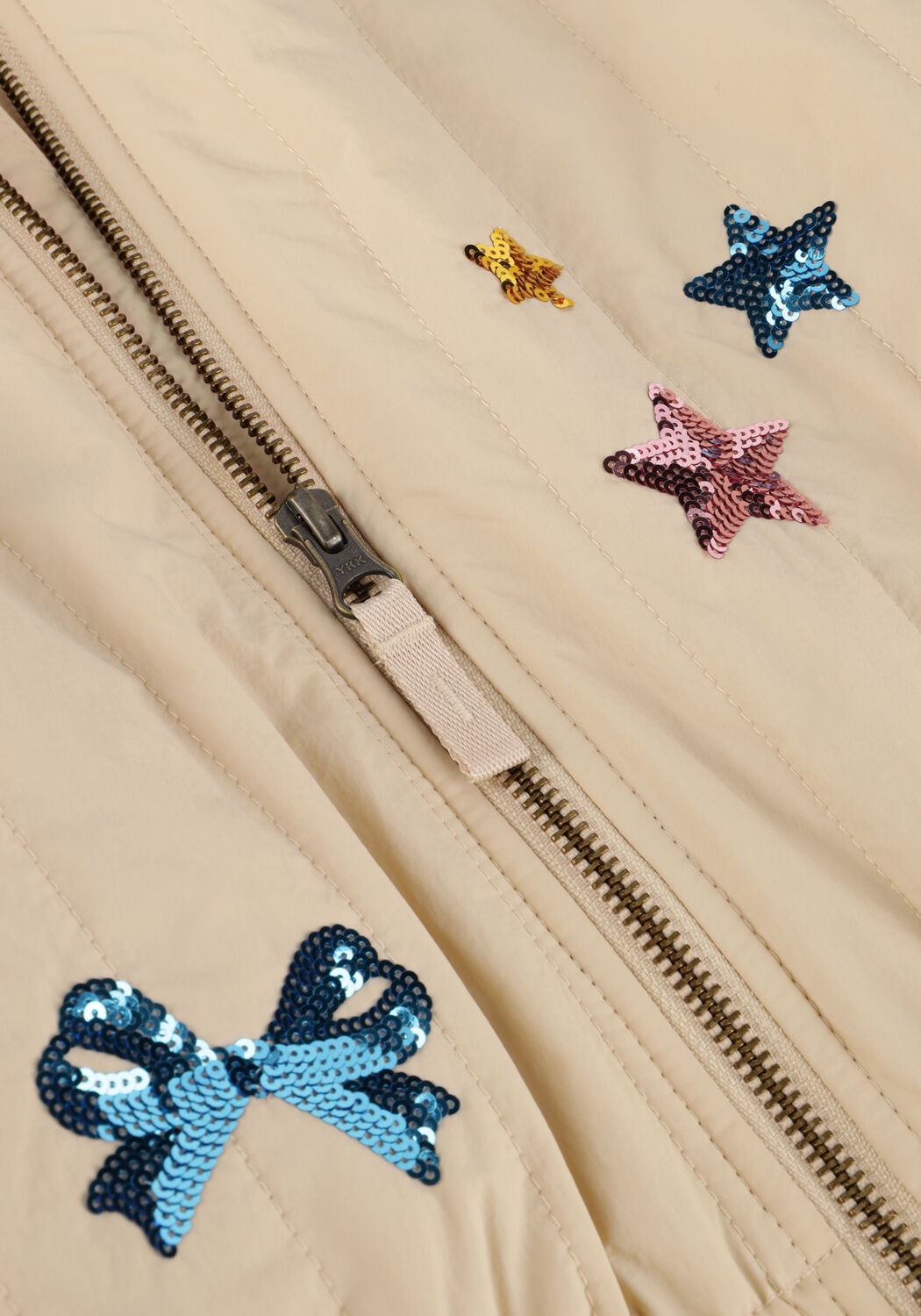 KONGES SLOJD Jack JUNO SEQUI BOMBER JACKET en beige - large