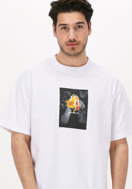 WOODBIRD T-shirt BOSE FLOWLAND TEE en blanc - large