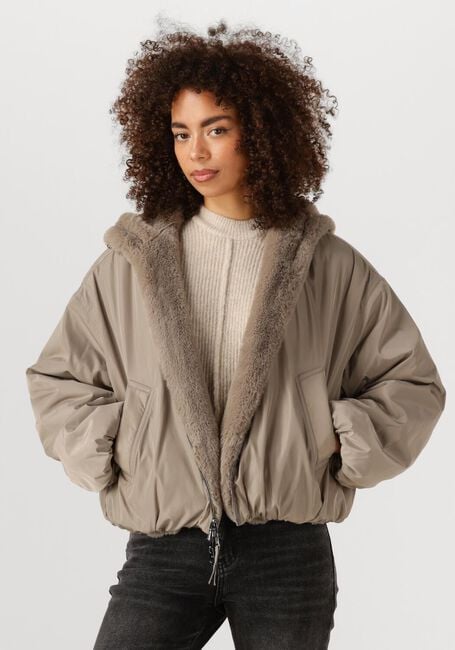 BEAUMONT Manteau en fausse fourrure MAX JACKET en marron - large