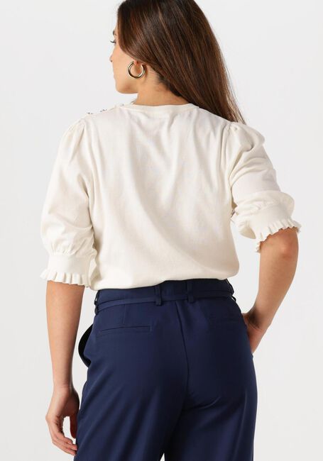 Witte FABIENNE CHAPOT Trui MOLLY SHORT SLEEVE PULLOVER - large