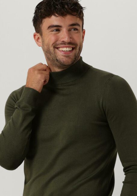 PUREWHITE Col roulé ESSENTIAL KNIT MOCKNECK LS Vert foncé - large