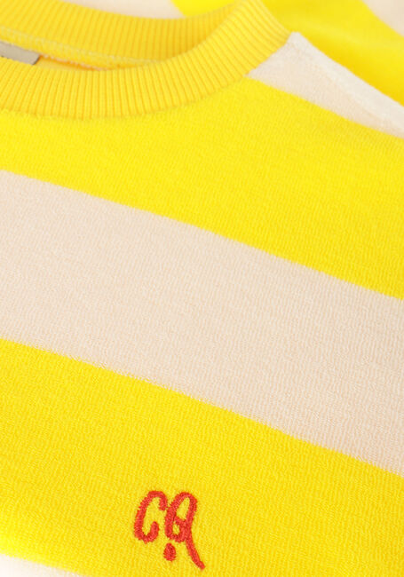 CARLIJNQ T-shirt STRIPES YELLOW - T-SHIRT OVERSIZED en jaune - large