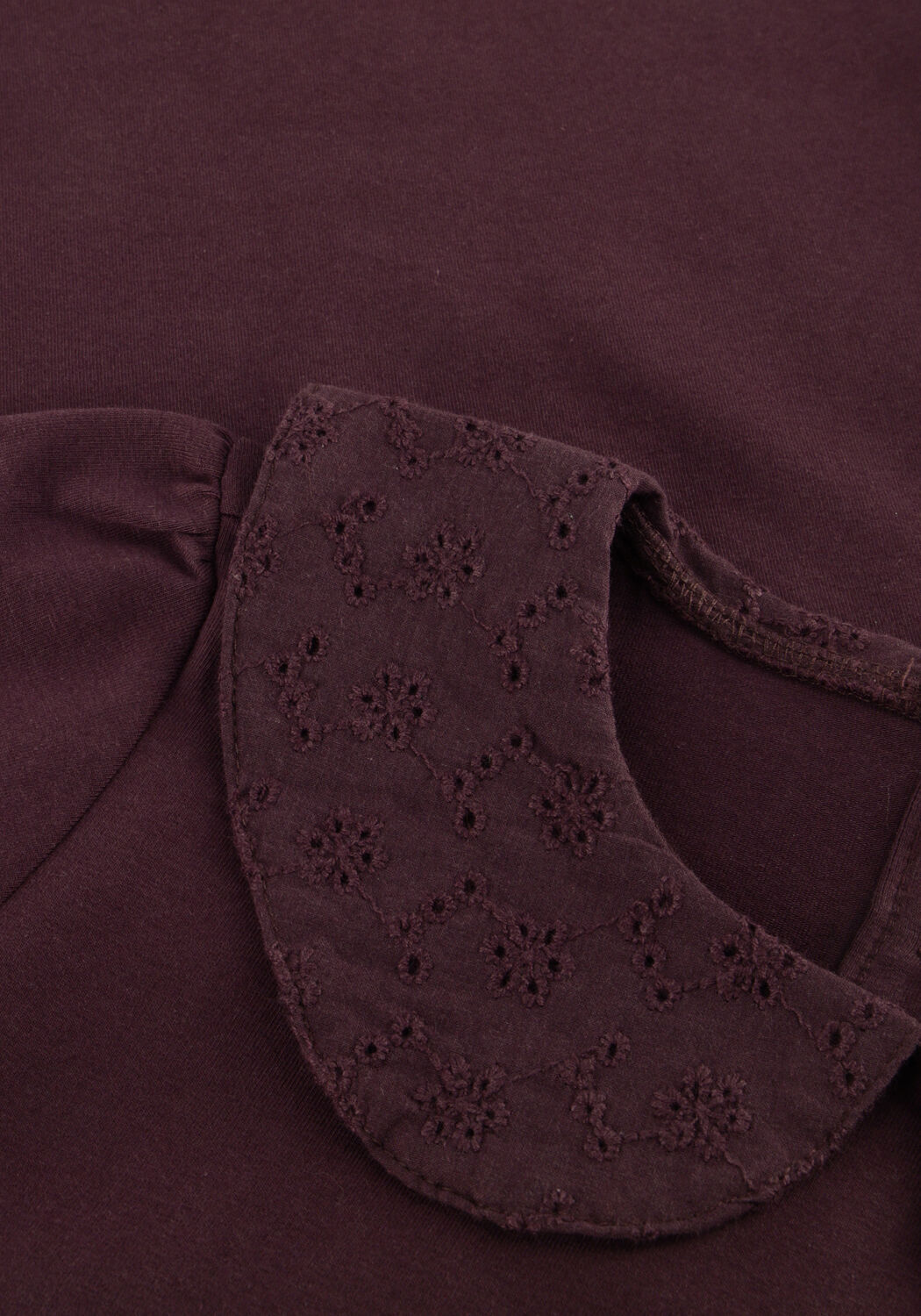 YOUR WISHES Haut SINGLE JERSEY COLLAR LONGSLEEVE Bordeaux - large