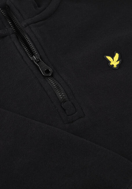 LYLE & SCOTT Chandail QUARTER ZIP PULLOVER en noir - large