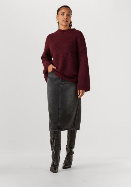 Donkergrijze LEVI'S Midirok HR BACK SLIT SKIRT WANDERING SPIRIT CLE - large