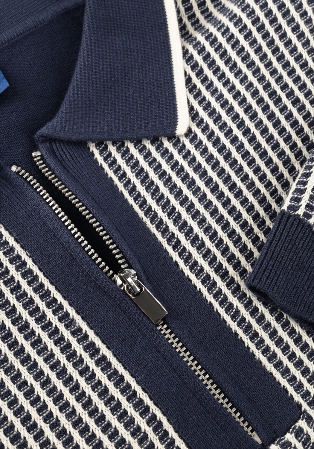 Donkerblauwe BLUE INDUSTRY Polo KNITTED POLO SHORT SLEEVE - large