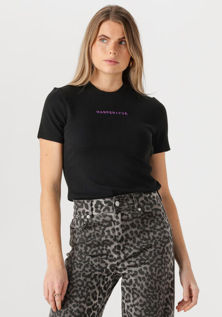 HARPER & YVE T-shirt CAMMY-SS en noir - large