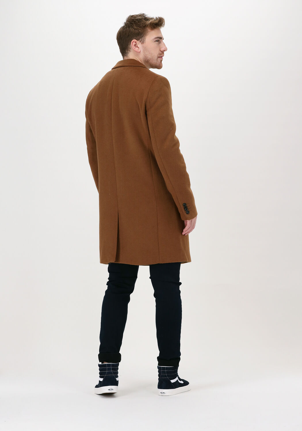 scotch soda manteau 163276 single breasted wool en camel